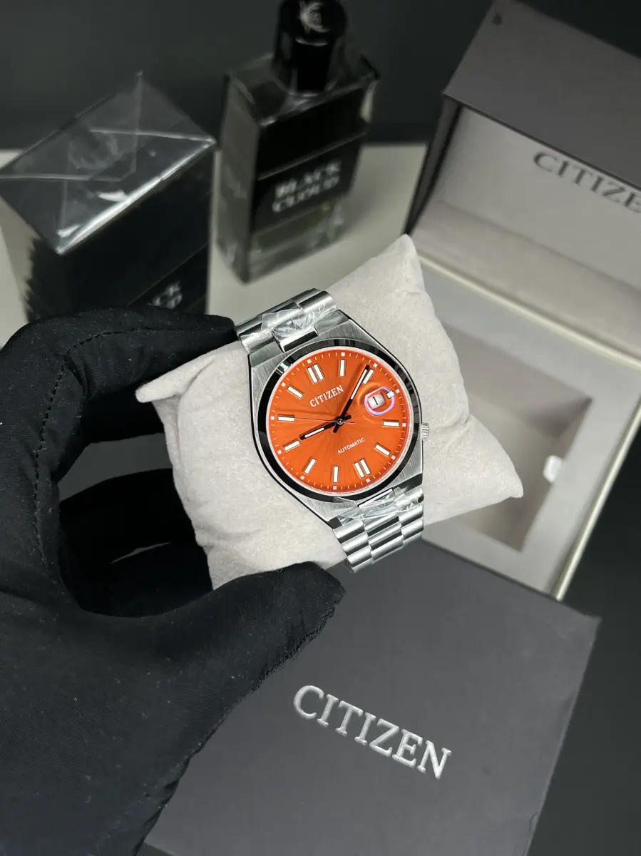 ساعت مچی سیتیزن سویوسا صفحه نارنجی Citizen Tsuyosa NJ0151-88Z