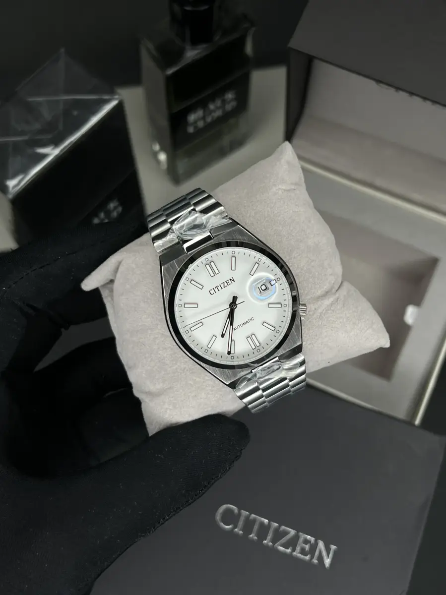 ساعت مچی سیتیزن سویوسا اتوماتیک صفحه سفید Citizen Tsuyosa NJ0150-81A