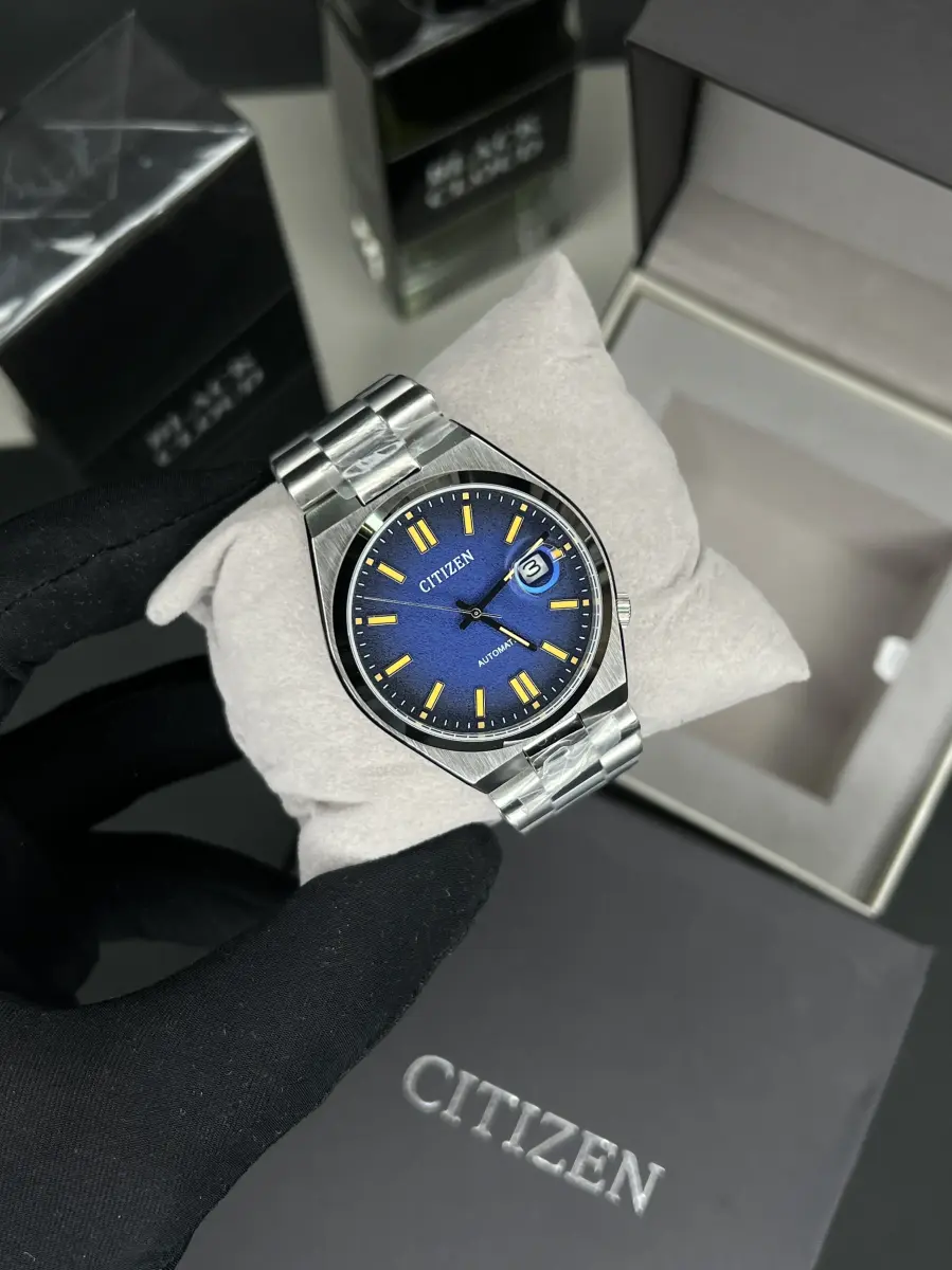 ساعت مچی سیتیزن سویوسا اتوماتیک صفحه سرمه ای Citizen Tsuyosa NJ0151-88L