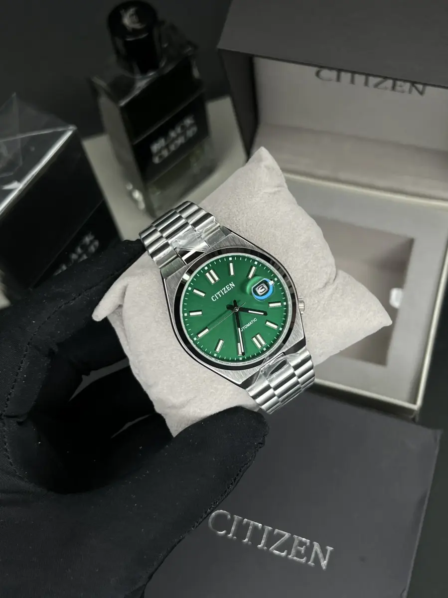 ساعت مچی سیتیزن سویوسا اتوماتیک صفحه سبز Citizen Tsuyosa NJ0150-81X