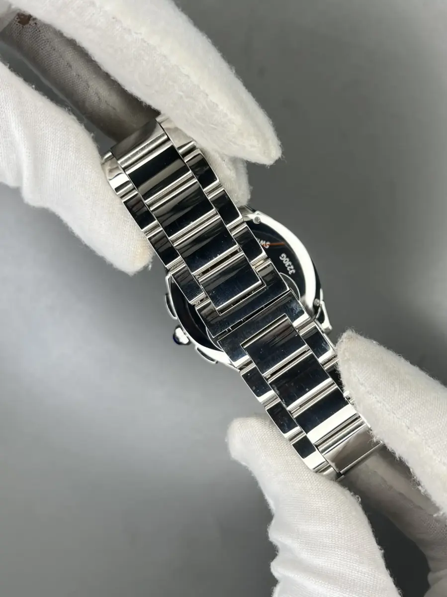 ساعت مچی کارتیه کورنوگراف بند سیلور صفحه آبی Cartier