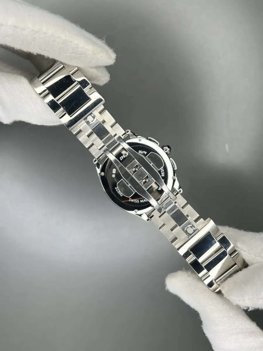 ساعت مچی کارتیه کورنوگراف بند سیلور صفحه آبی Cartier