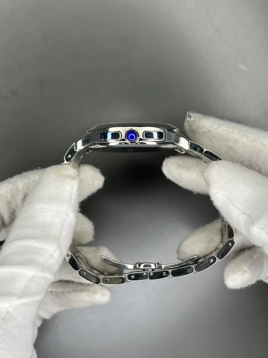 ساعت مچی کارتیه کورنوگراف بند سیلور صفحه سفید Cartier