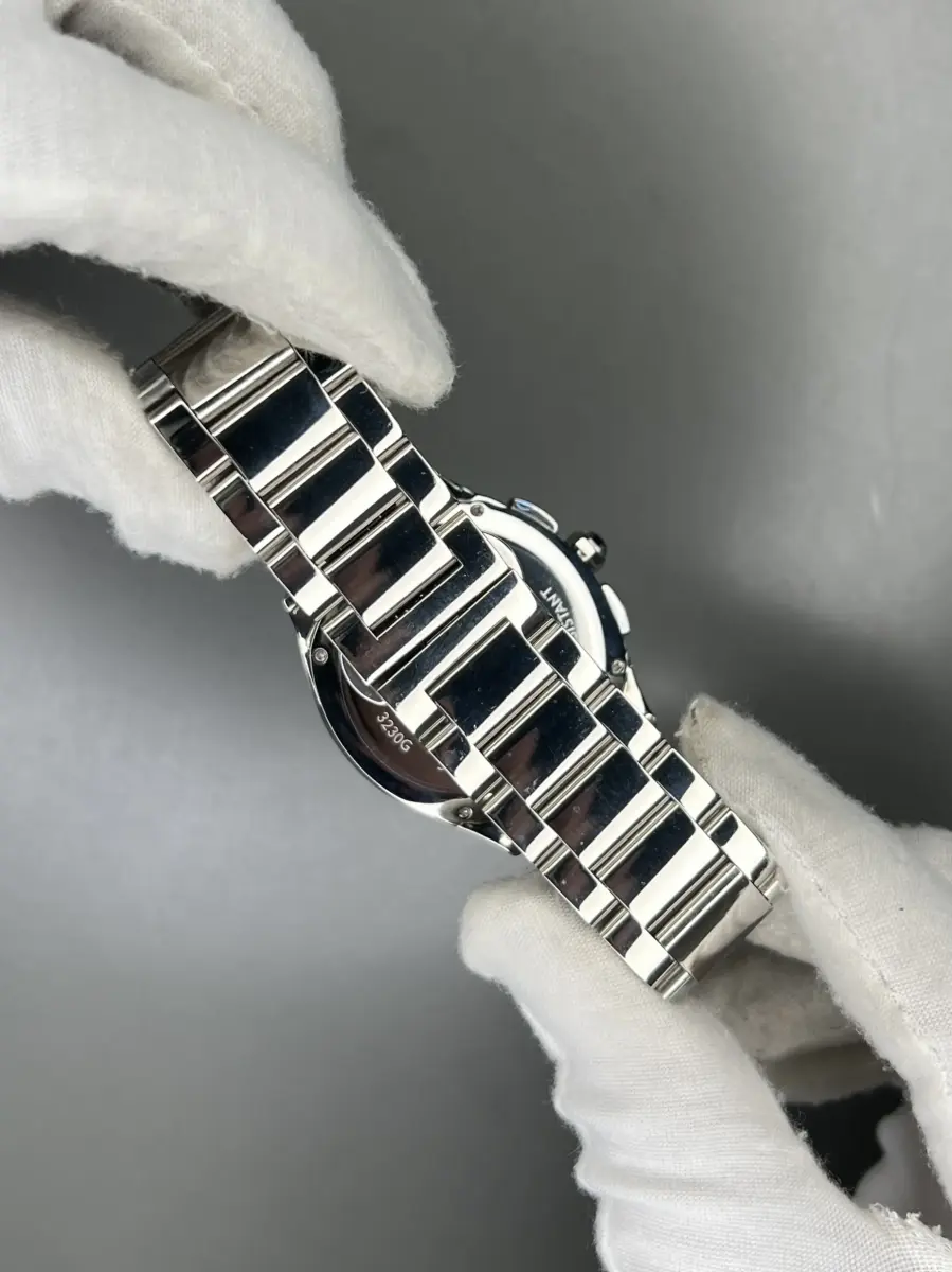 ساعت مچی کارتیه کورنوگراف بند سیلور صفحه سفید Cartier