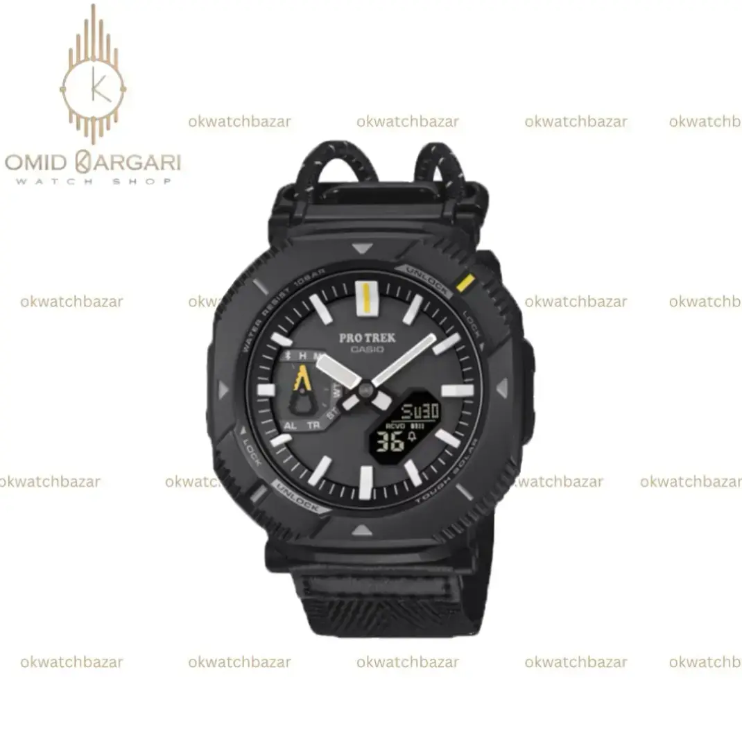 ساعت مچی کاسیو جی شاک پرو ترک تمام مشکی Casio G-shock Protrek