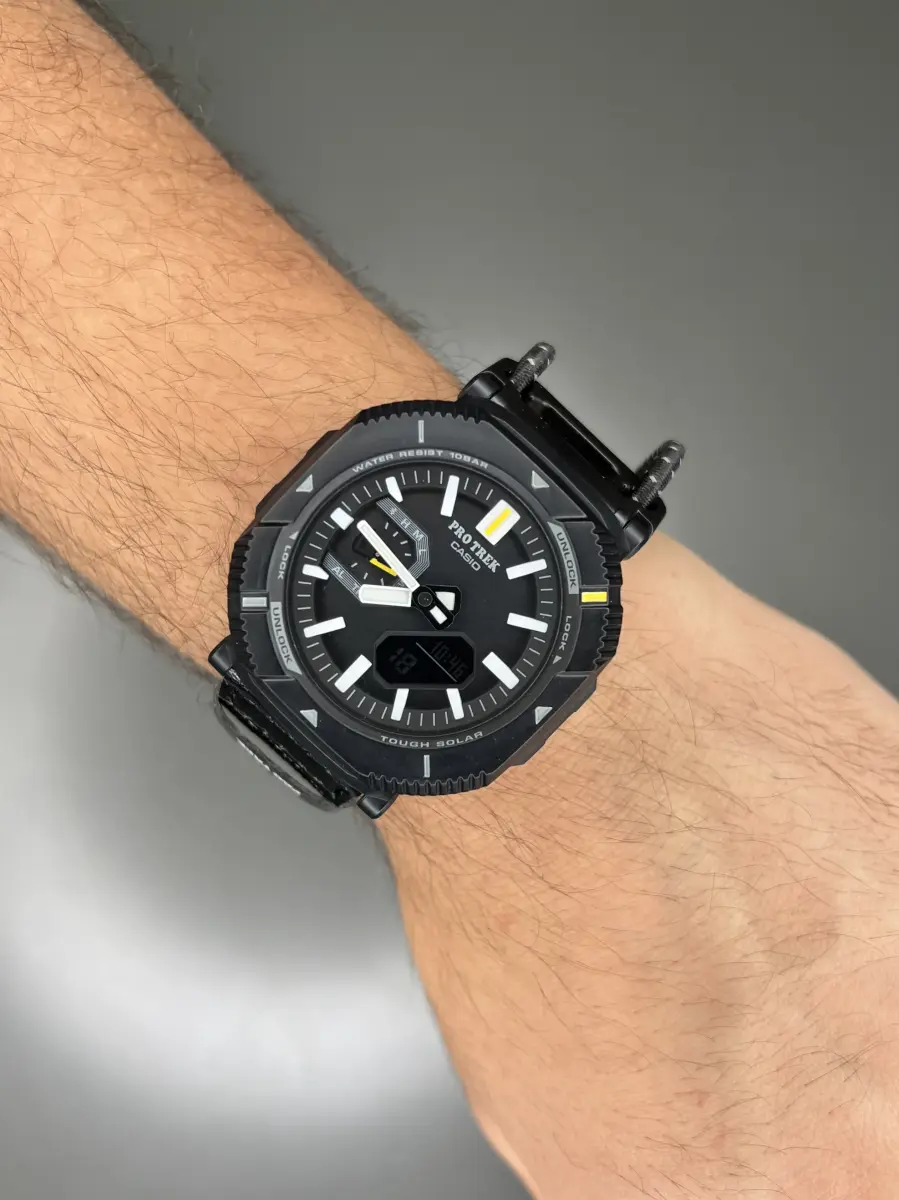 ساعت مچی کاسیو جی شاک پرو ترک تمام مشکی Casio G-shock Protrek