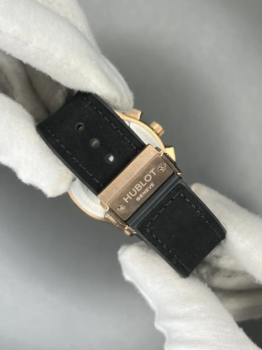 ساعت مچی هابلوت کلاسیک فیوژن کورنوگراف بند جیر مشکی مردانه Hublot Classic Fusion