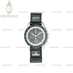 ساعت مچی امگا سواچ ماموریت به ماه ایندکس سبز Omega x Swatch Mision to the Moon
