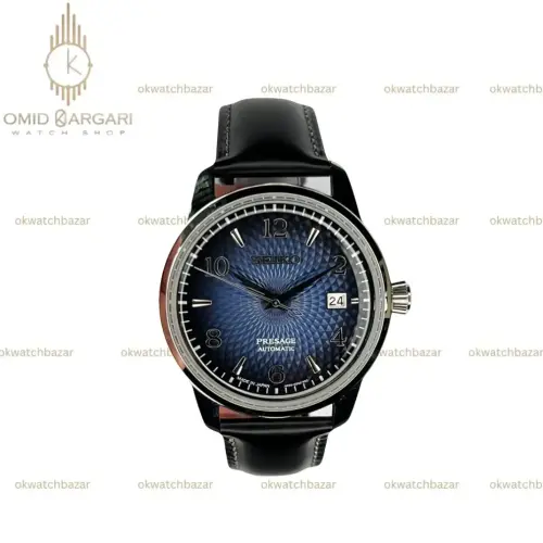 ساعت مچی سیکو پریسیج اتوماتیک صفحه آبی طرحدار Seiko Presage