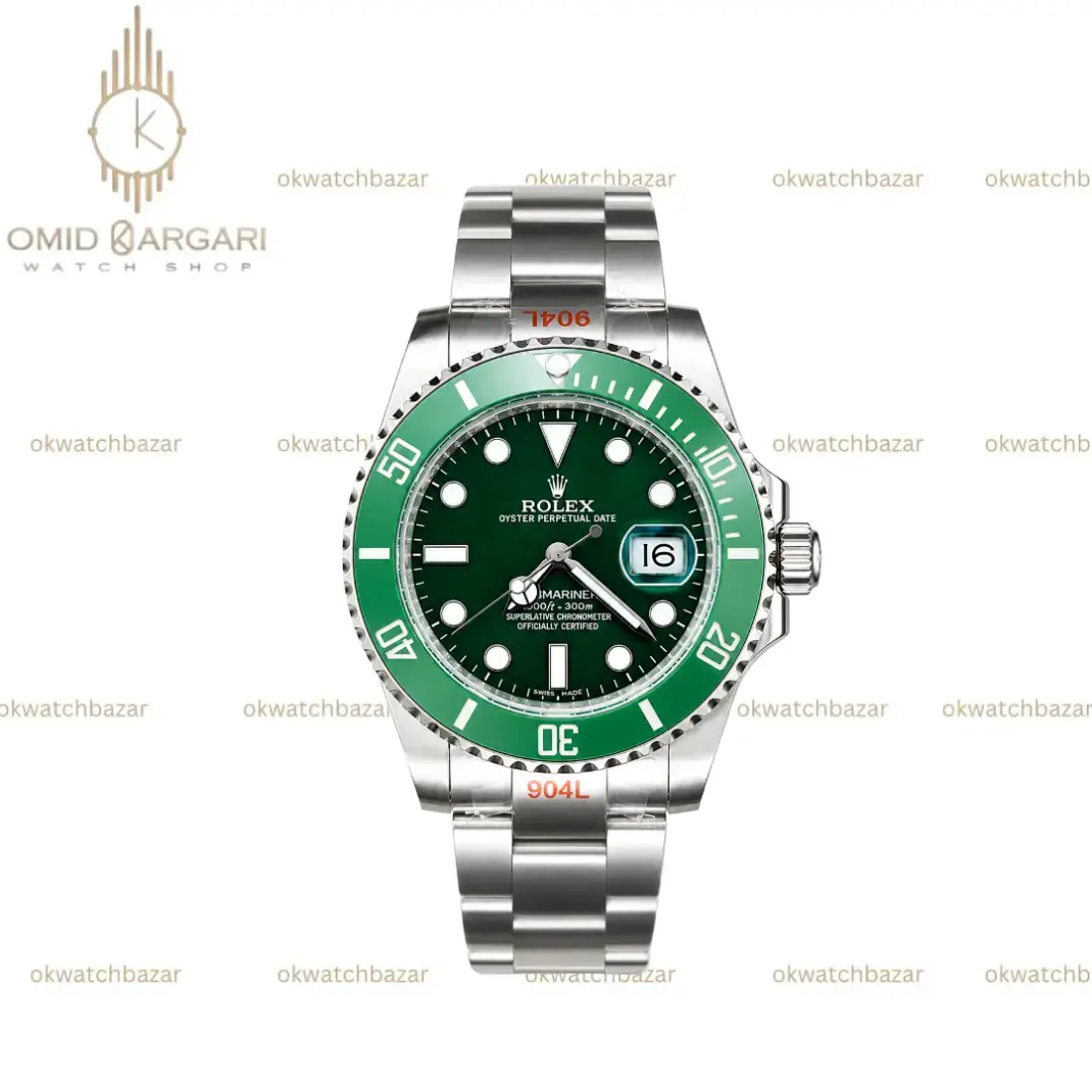ساعت مچی رولکس سابمارینر سوئیسی هالک صفحه سبز Rolex Submariner