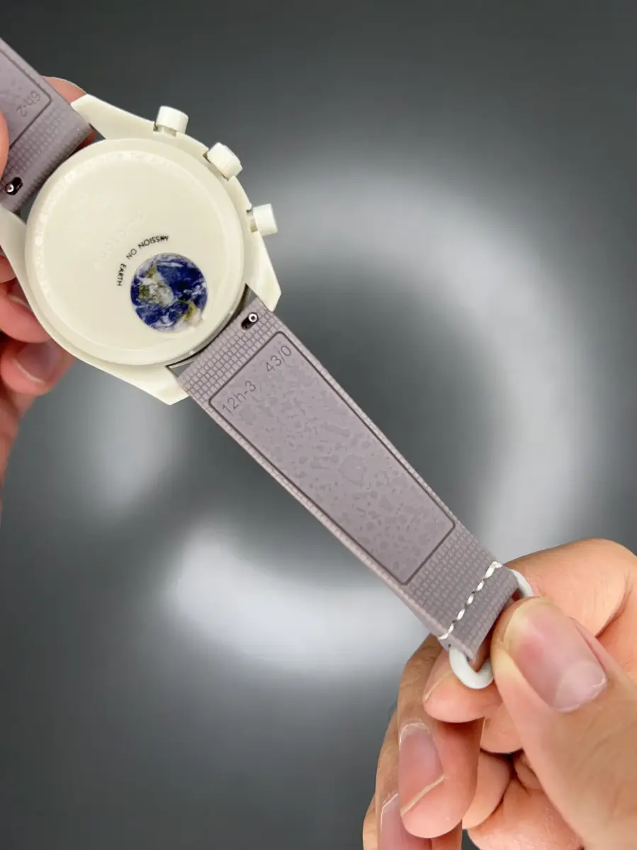 ساعت مچی امگا سواچ بند رابر ماموریت به زمین Omega x Swatch Mision to the earth Rubber
