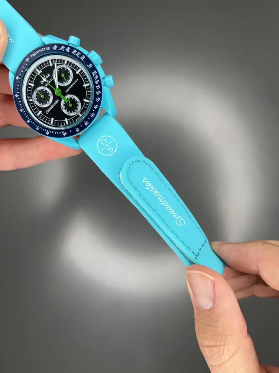 ساعت مچی امگا سواچ بند رابر تیفانی ماموریت به زمین Omega x Swatch Mision to the earth Rubber