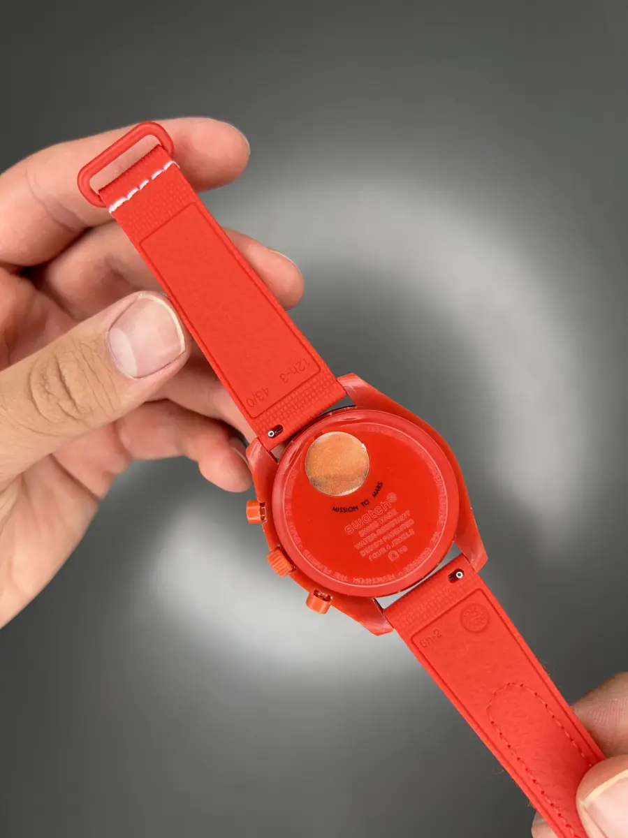 ساعت مچی امگا سواچ بند رابر ماموریت به مریخ Omega x Swatch Mision to the mars Rubber