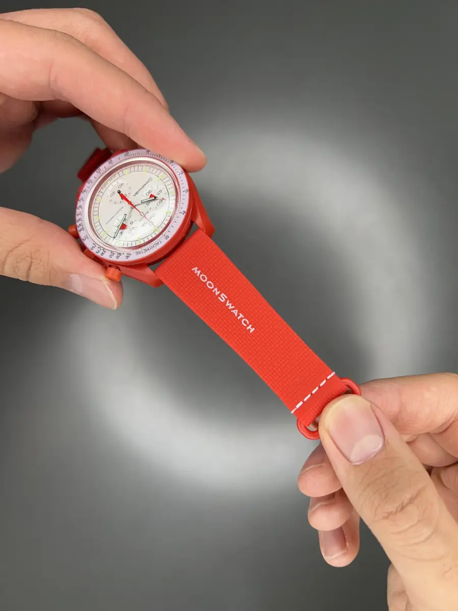 ساعت مچی امگا سواچ بند رابر ماموریت به مریخ Omega x Swatch Mision to the mars Rubber
