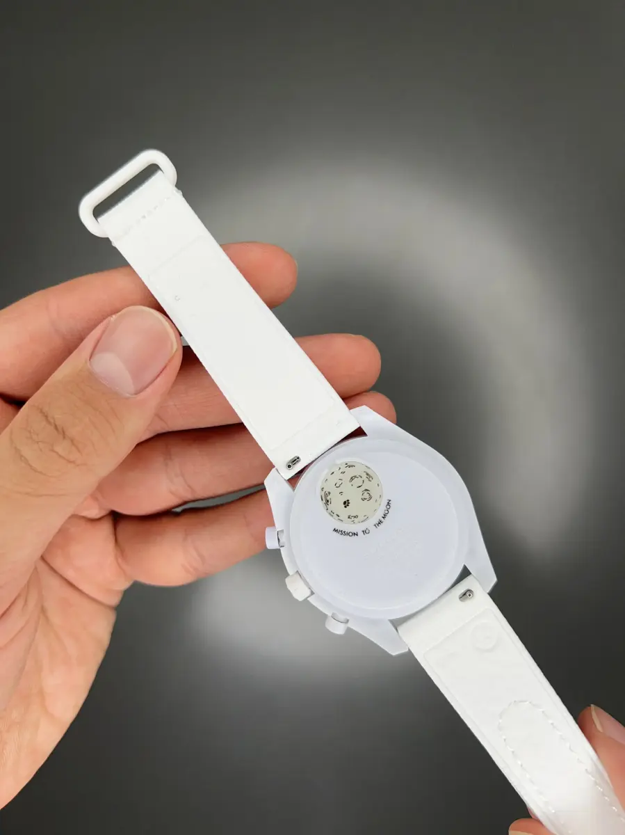 ساعت مچی امگا سواچ بند رابر ماموریت به ماه Omega x Swatch Mision to the moon Rubber