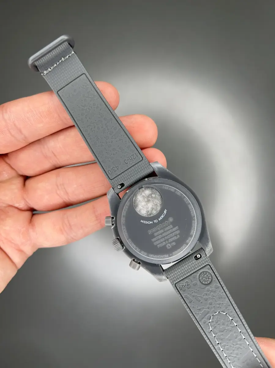 ساعت مچی امگا سواچ بند رابر ماموریت به عطارد Omega x Swatch Mision to the mercury Rubber