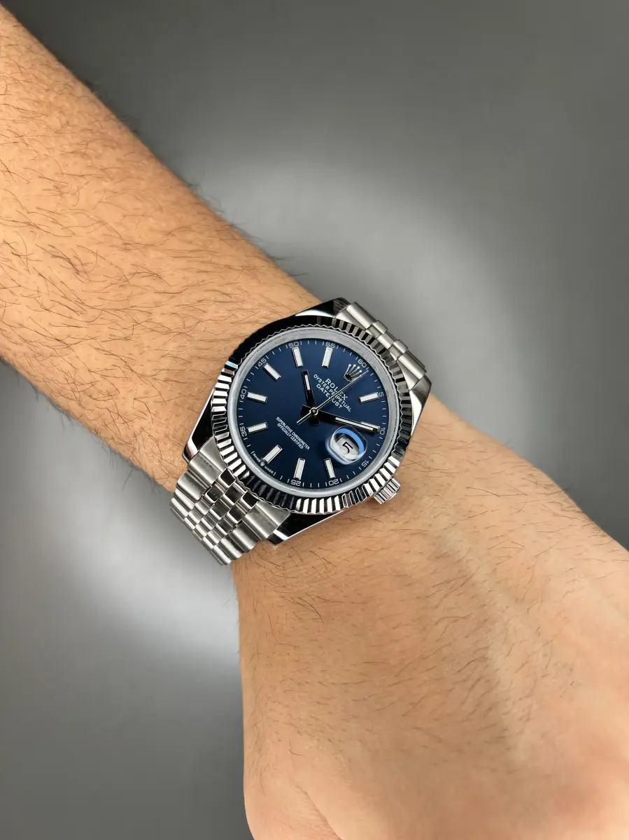 ساعت مچی رولکس سوئیسی سیلور صفحه سرمه ای Rolex Datejust