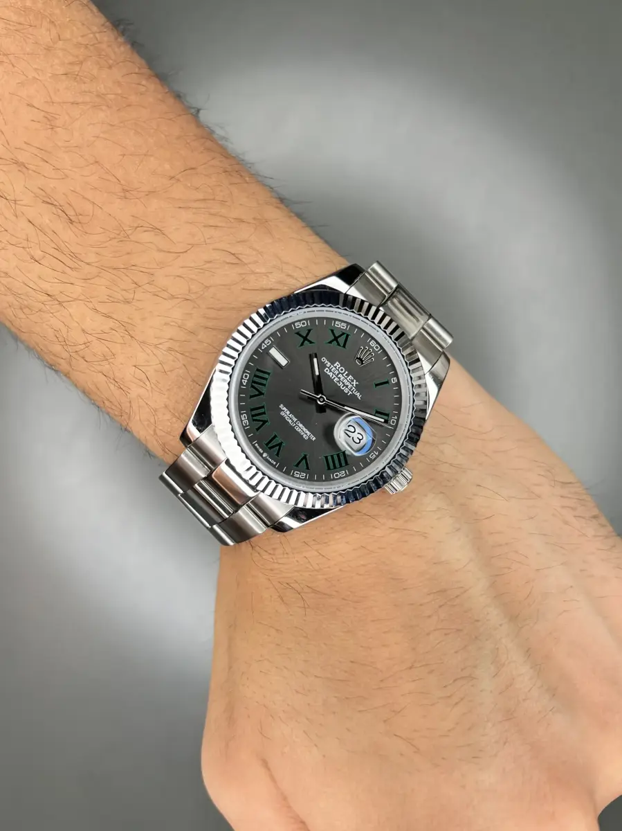 ساعت مچی رولکس ویمبلدون سوئیسی بند اویستر سیلور Rolex Wimbledon Datejust
