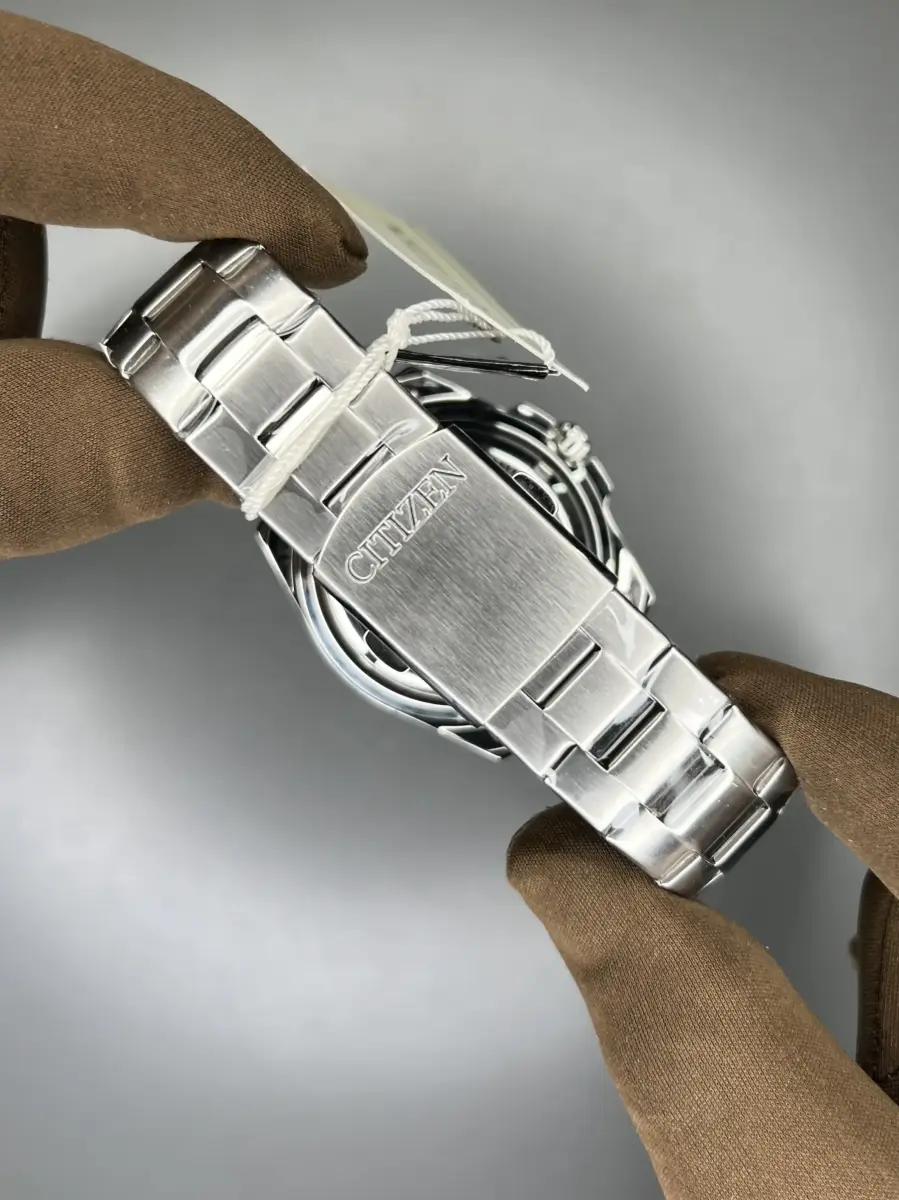 ساعت مچی سیتیزن اتوماتیک بند سیلور صفحه سفید Citizen