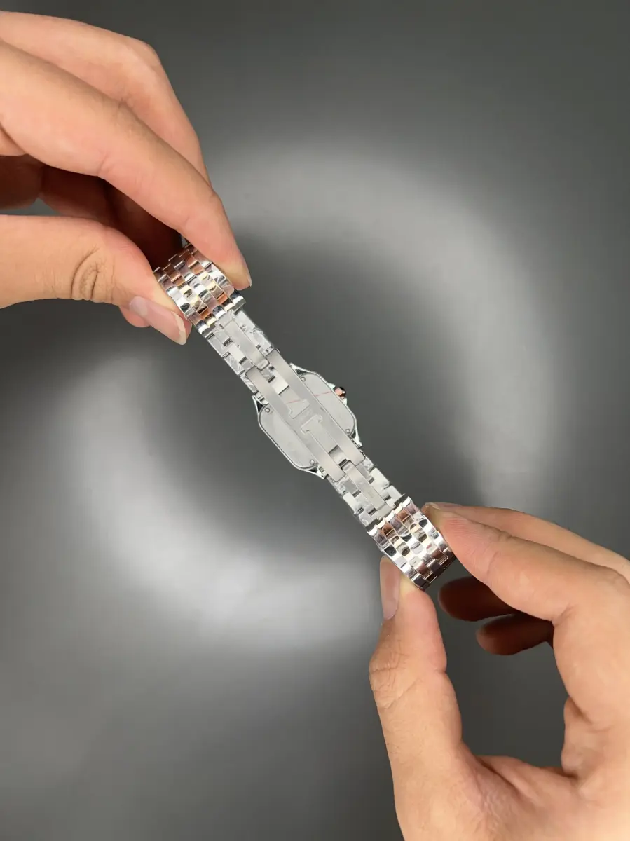 ساعت مچی کارتیه پنتر سیلوررزگلد صفحه سفید Cartier Panthere