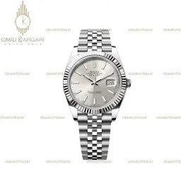 ساعت مچی رولکس سوئیسی بند سیلور صفحه طوسی Rolex Datejust