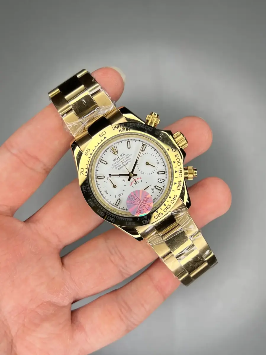 ساعت مچی رولکس دیتونا طلایی صفحه سفید Rolex Daytona