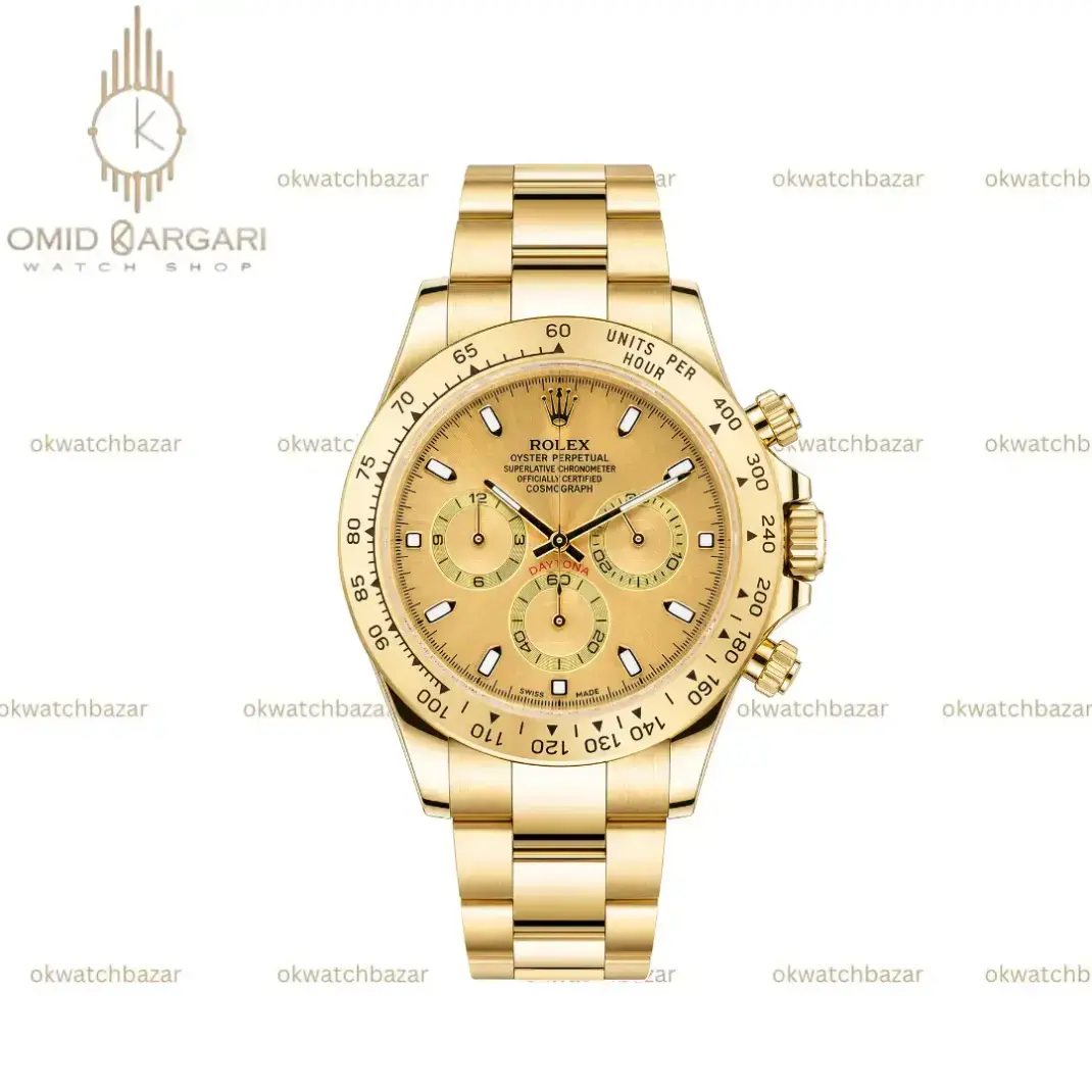 ساعت مچی رولکس دیتونا طلایی صفحه طلایی Rolex Daytona