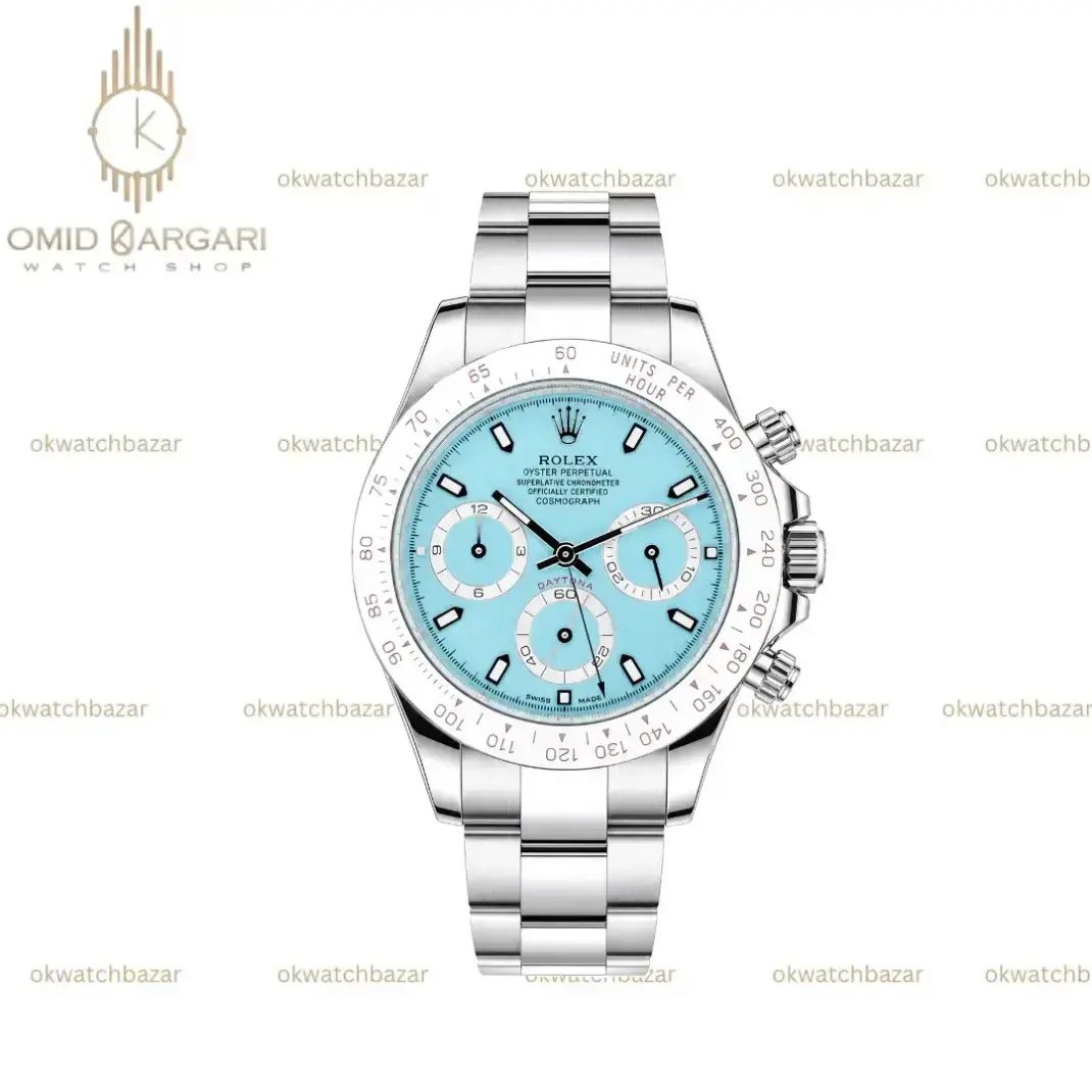 ساعت مچی رولکس دیتونا سیلور صفحه تیفانی Rolex Daytona