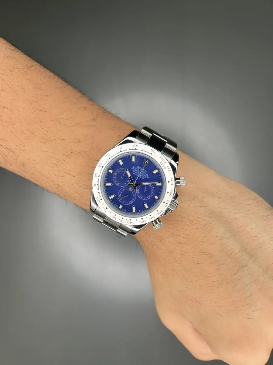 ساعت مچی رولکس دیتونا سیلور صفحه سرمه ای Rolex Daytona