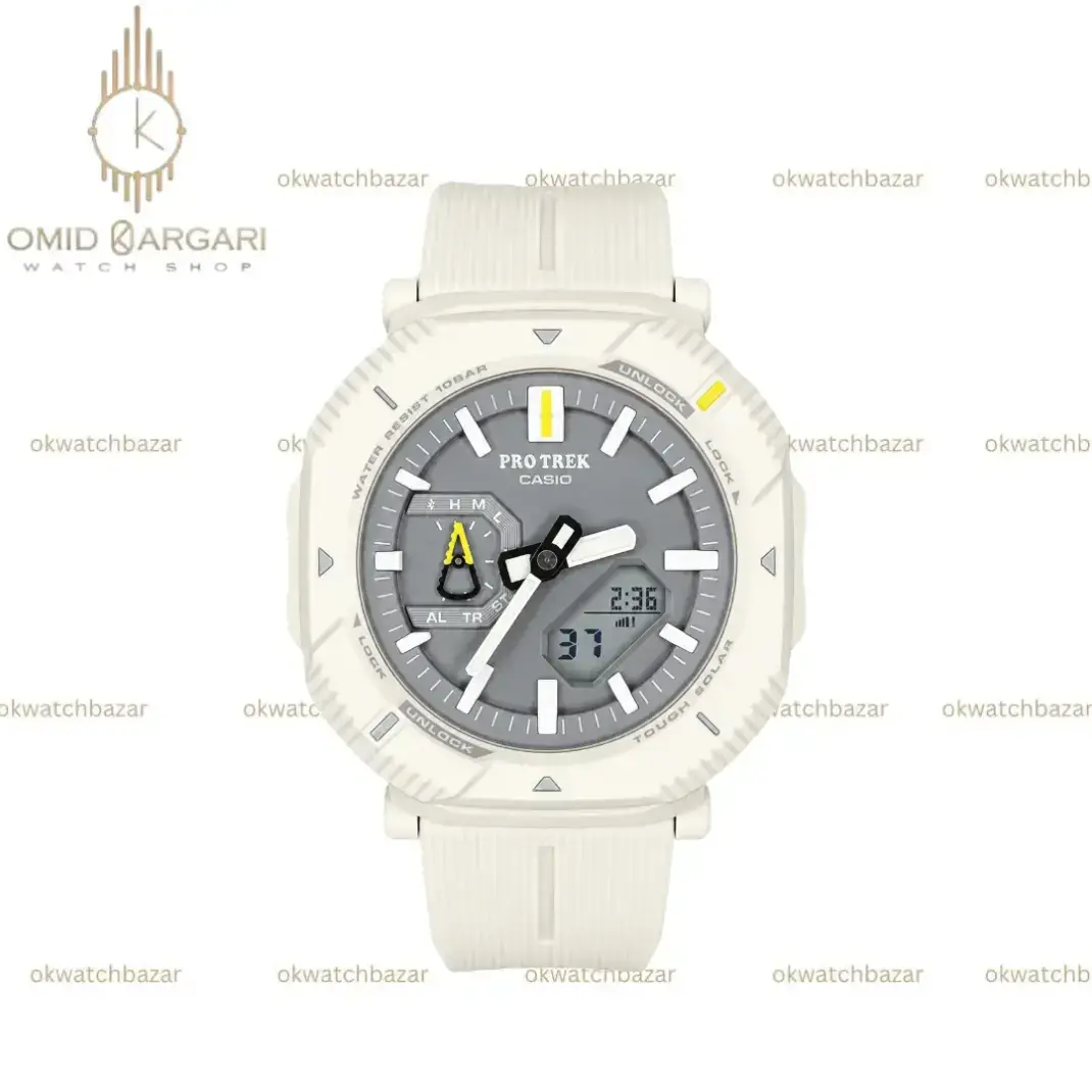 ساعت مچی کاسیو جی شاک پروترک بند رابر کرم Casio G-shock Protrek PRJ-B001-7