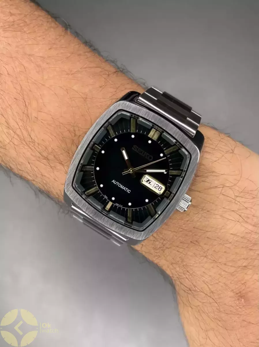 ساعت مچی سیکو دو تقویم بند سیلور صفحه سبز Seiko