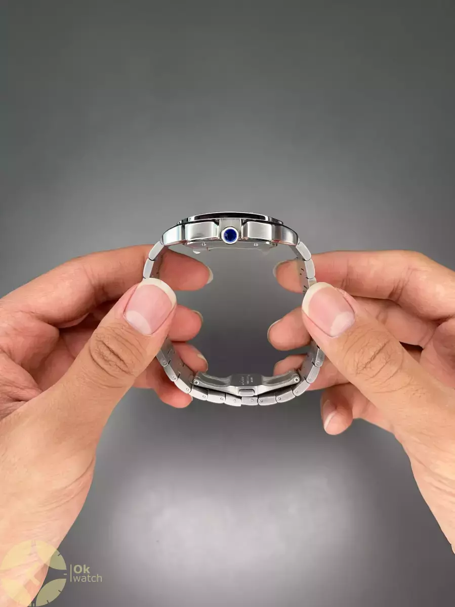 ساعت مچی کارتیه د سانتوس اتوماتیک عدد عربی صفحه سبز Cartier