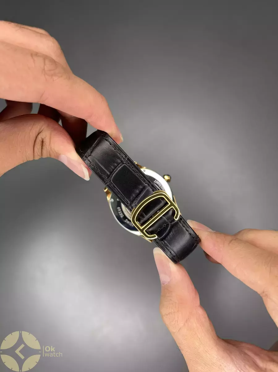 ساعت مچی کارتیه اوپن هارت بند چرمی صفحه سفید Cartier