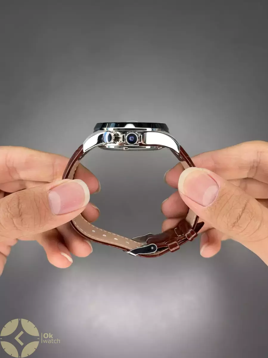 ساعت مچی سیکو کلاسیک بند چرمی قهوه ای صفحه سبز Seiko