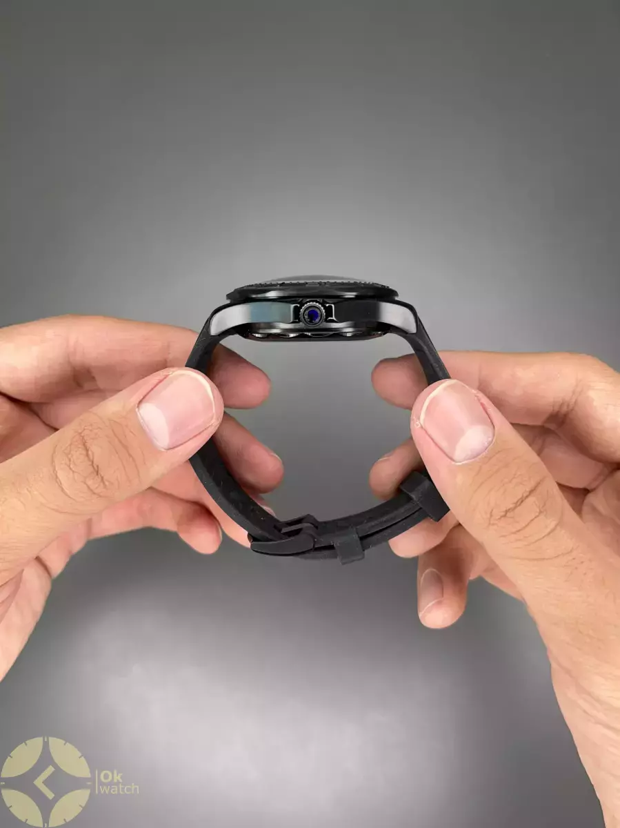 ساعت مچی امگا سیمستر اتوماتیک تمام مشکی بند رابر Omega Seamaster