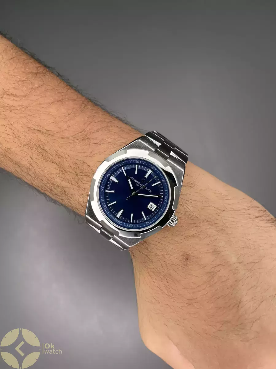 ساعت مچی وشرون کنستانتن اتوماتیک بند سیلور صفحه سرمه ای Vacheron Constantin