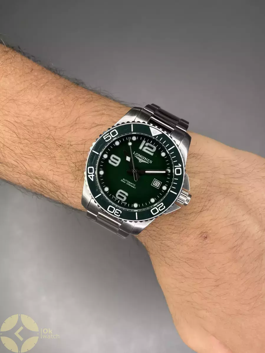 ساعت مچی لونژین اتوماتیک بند سیلور صفحه سبز Longines