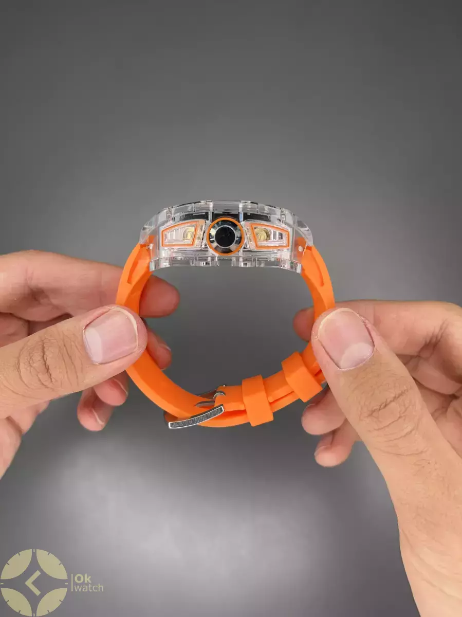 ساعت مچی ریچارد میل کورنوگراف  قاب پلاستیکی نارنجی Richard Mille