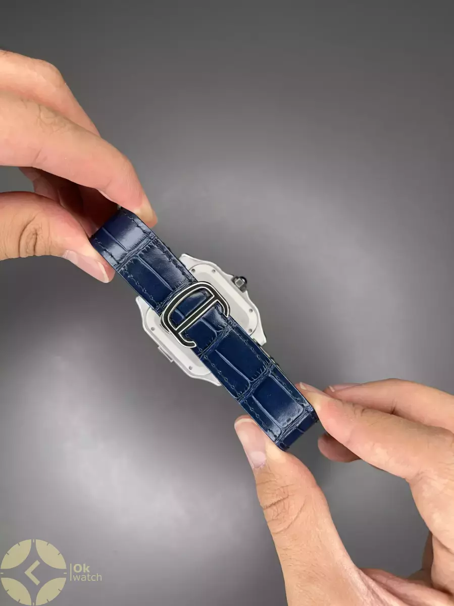 ساعت مچی کارتیه کورنوگراف بند چرمی سرمه ای Cariter