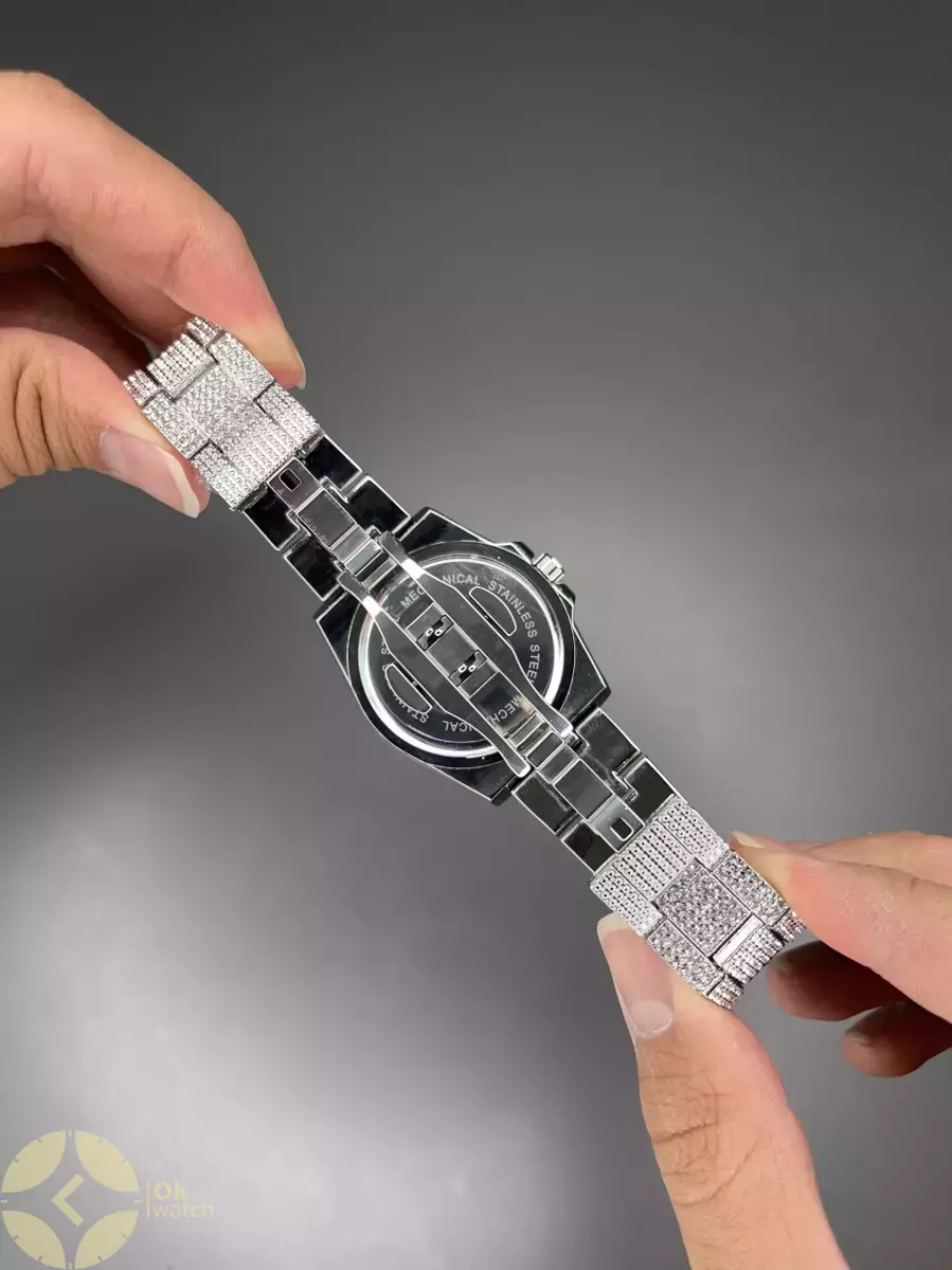 ساعت مچی رولکس دیت جاست فول نگین صفحه سفید Rolex Datejust