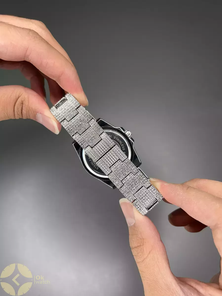 ساعت مچی رولکس دیت جاست فول نگین صفحه سفید Rolex Datejust