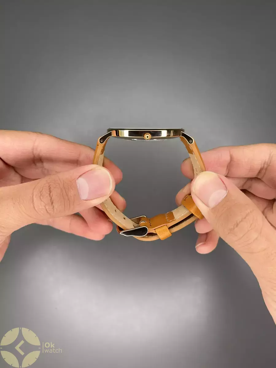 ساعت مچی دنیل ویلینگتون بند چرمی قهوه ای Daniel Wellington