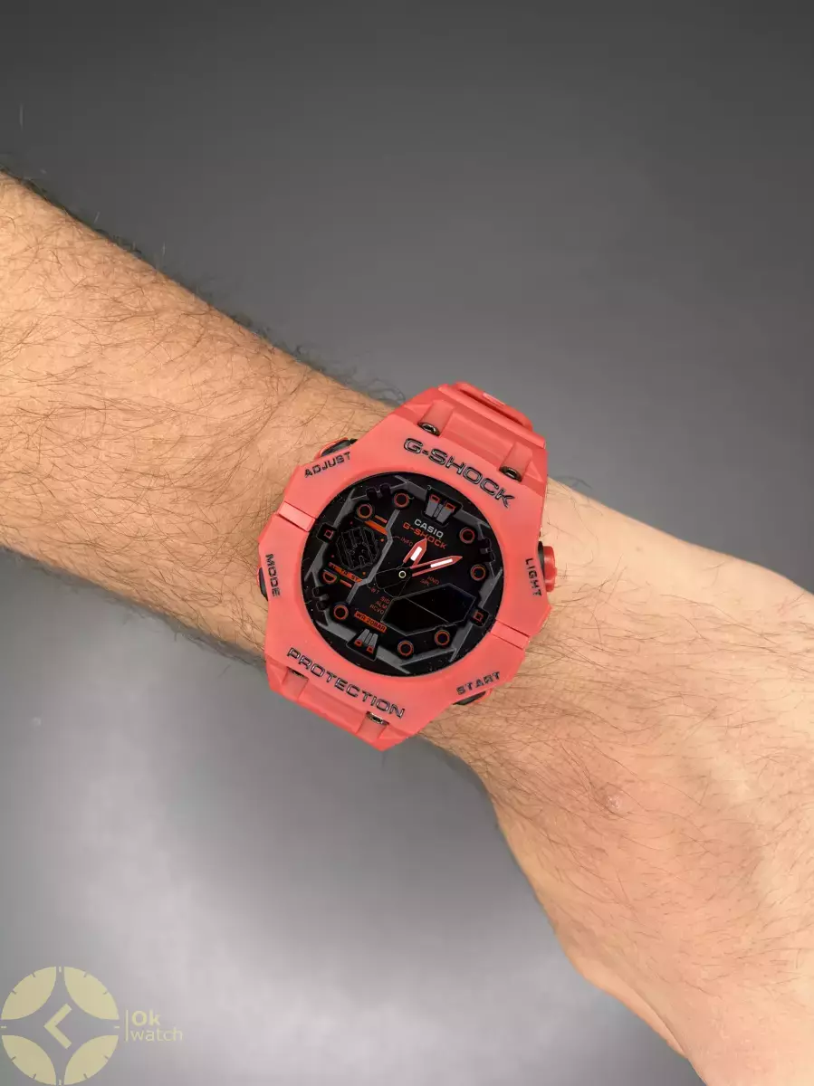 ساعت مچی کاسیو جی-شاک بند قرمز Casio G-Shock GA-B001-4AER
