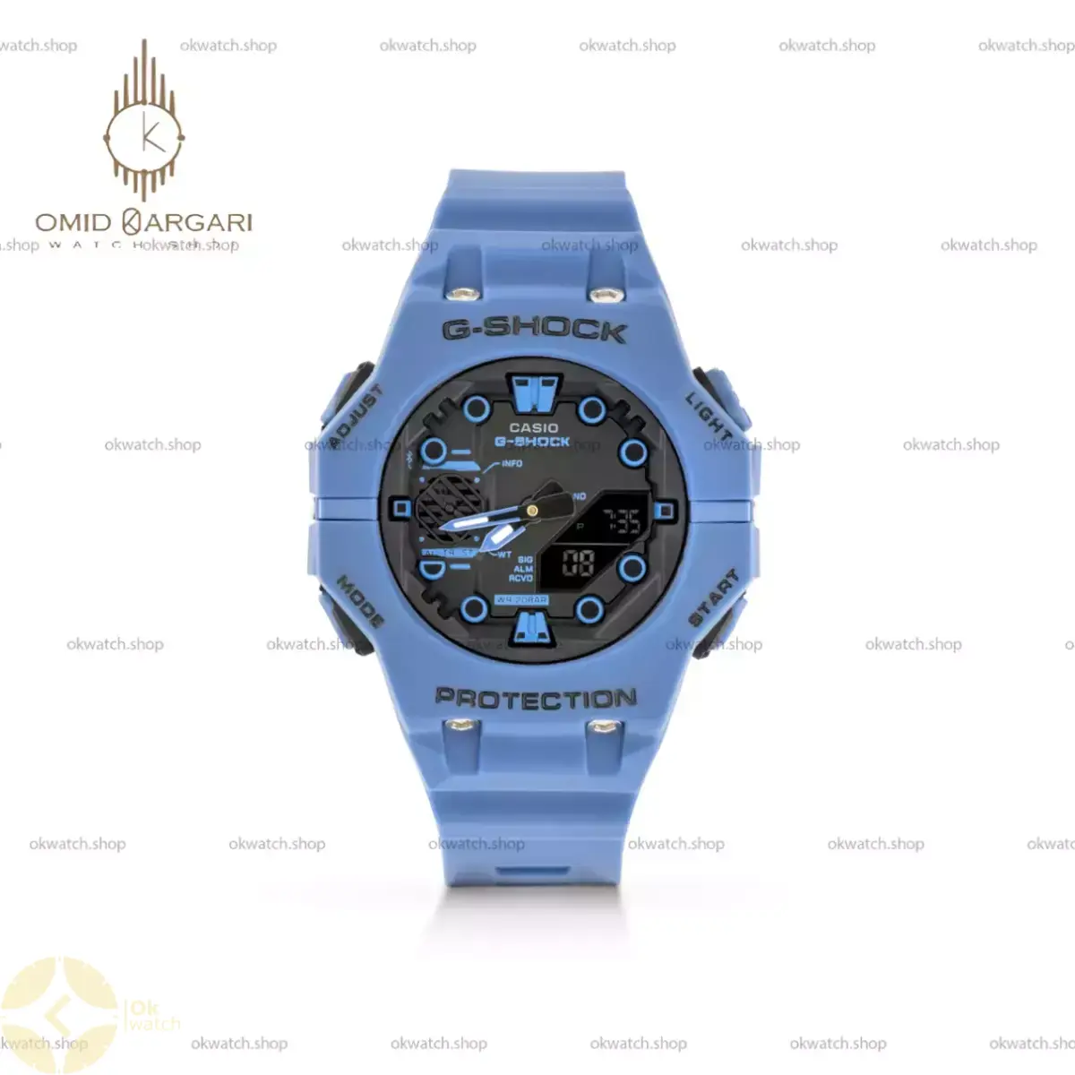 ساعت مچی کاسیو جی-شاک بند آبی Casio G-Shock GA-B001-1A