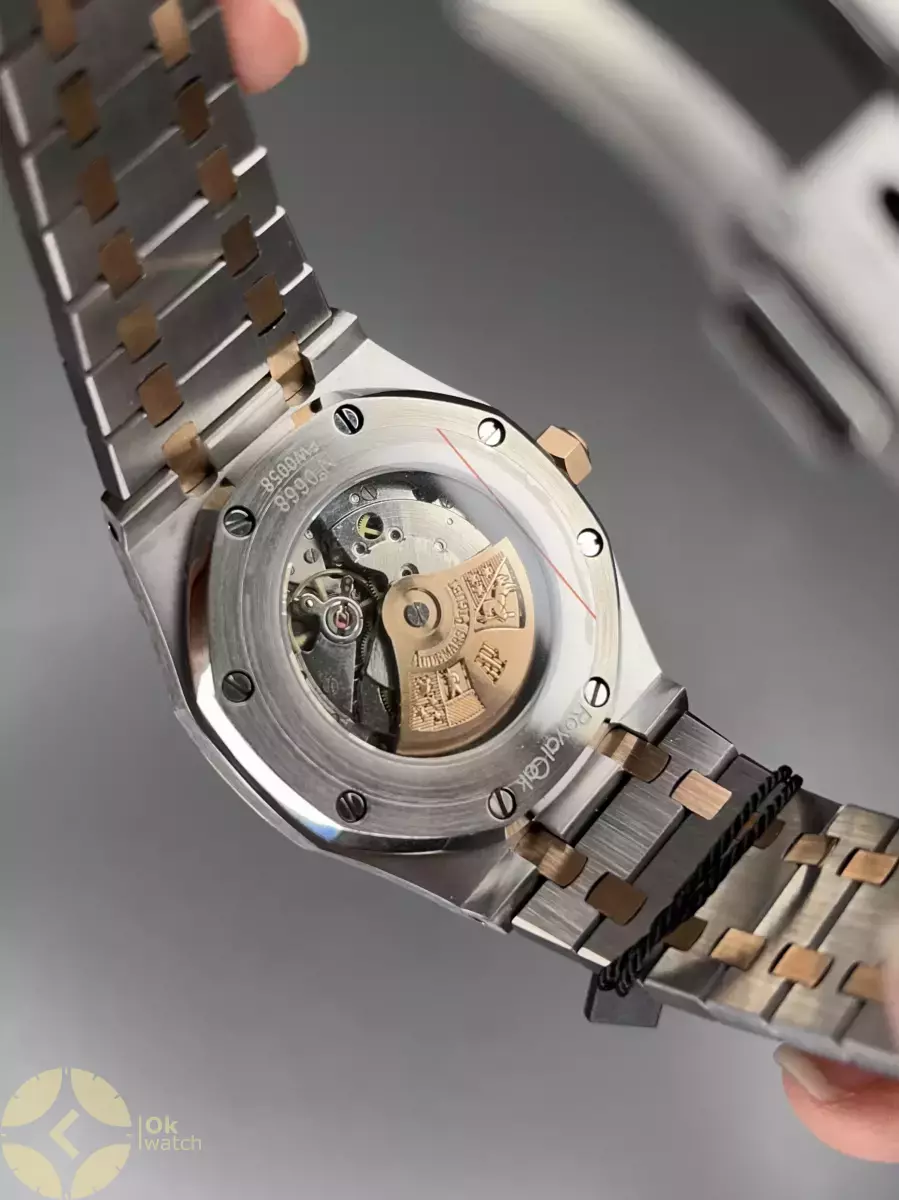 ساعت مچی اودمار پیگه اتوماتیک بند سیلور رزگلد Audemars Piguet