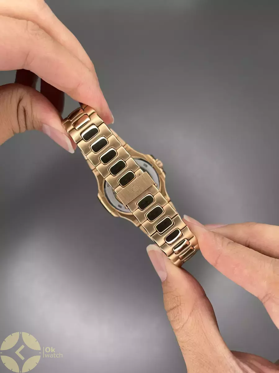 ساعت مچی پتک فیلیپ زیر ثانیه اتوماتیک رزگلد صفحه آبی Patek Philippe