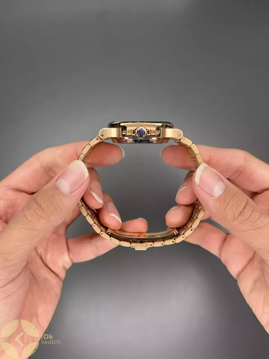 ساعت مچی پتک فیلیپ زیر ثانیه اتوماتیک رزگلد صفحه آبی Patek Philippe