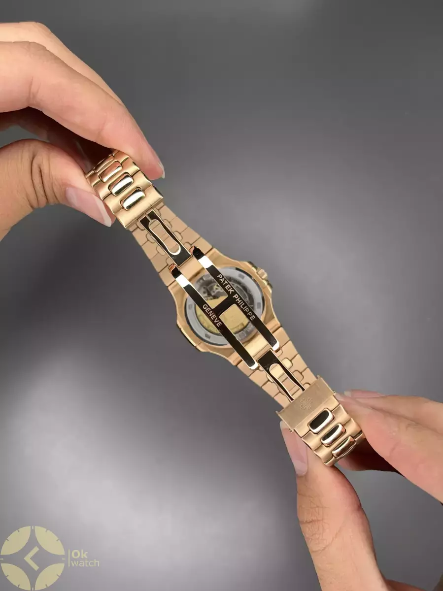 ساعت مچی پتک فیلیپ زیر ثانیه اتوماتیک رزگلد صفحه آبی Patek Philippe