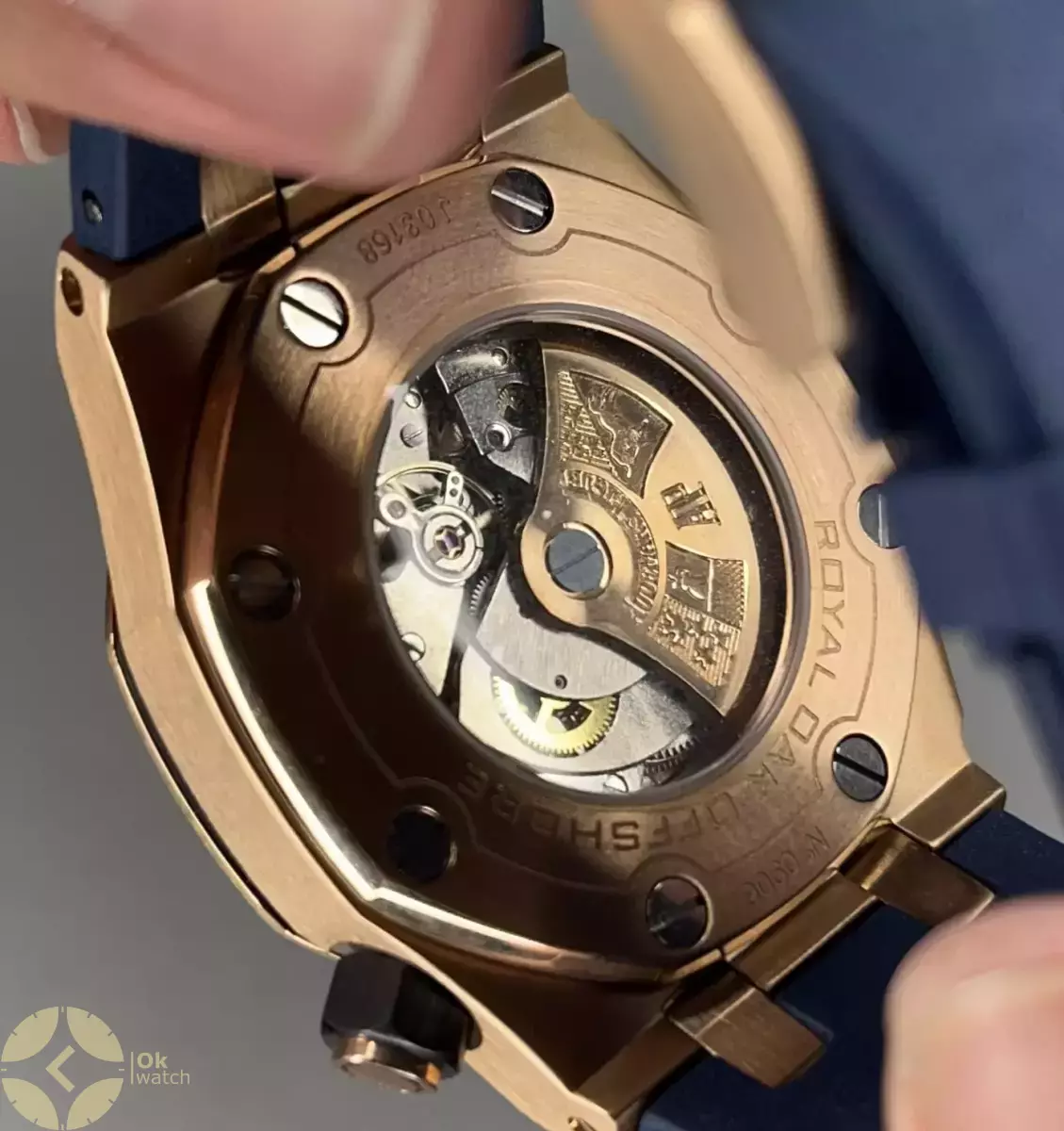 ساعت مچی اودمار پیگه افشور قاب رزگلد صفحه سرمه ای Audemars Piguet Offshore