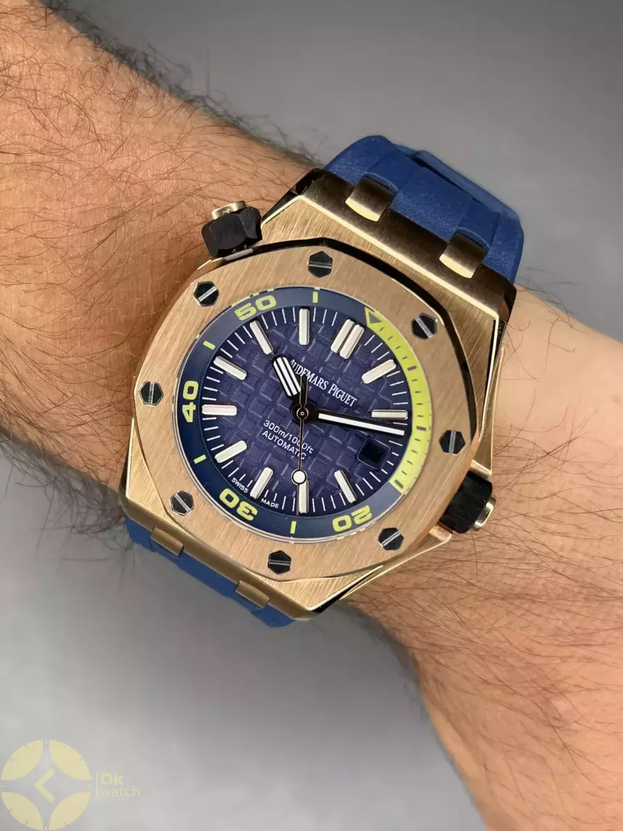 ساعت مچی اودمار پیگه افشور قاب رزگلد صفحه سرمه ای Audemars Piguet Offshore